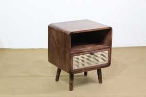 <b>Minimalist</b> Wooden Side <b>Table</b> With Elegant Natural Wood Texture Suitable For Bedroom Living Room Spaces - Product Image 2