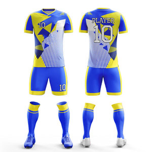 Conjunto Deportivo de Fútbol Unisex con Patrón de Sublimación, Traje Completo de Compresión, Ropa Deportiva Transpirable, Ligera, para Todas las Temporadas - Product Image 1