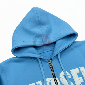 Nouvelle Arrivée 2026 – Sweat à Capuche Zippé Homme Effet Délavé, 100% Coton Molletonné Imprimé, Grammage Lourd, Confortable - Product Image 2