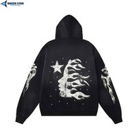 Sweat à capuche surdimensionné en coton 100% personnalisé OEM pour hommes et femmes, sweat à capuche uni, vente en gros