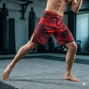 Shorts MMA pour hommes de haute qualité, best-sellers, taille élastique, sportifs, séchage rapide, polyester/coton, entraînement arts martiaux - Product Image 5