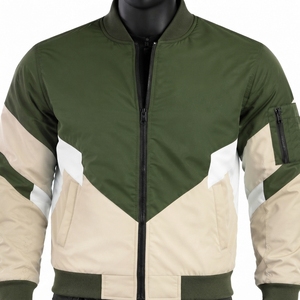 Custom Men's <b>Winter</b> High Street Bomber <b>Jacket</b> 100% Polyester/Cotton Soft Shell Bonded Plus Size Stand Collar ODM <b>Waterproof</b> - Product Image 5