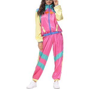 Custom Winter Solid Windbreaker Tracksuit Sets Women 2 Piece Patchwork Lightweight Cotton Fleece Zipper Breathable Hoodie <b>Pant</b> - Product Image 2