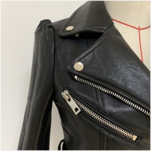 Fashion Woman Short Jacket Slim Streetwear Casual Oversized Solid Zipper Female Outw - Product Image 4