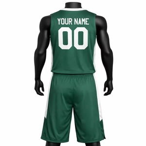 Ensembles d'uniformes de basketball personnalisés, maillots et shorts d'équipe sublimés, respirants, à séchage rapide, tenue de sport pour entraînement en extérieur - Product Image 3