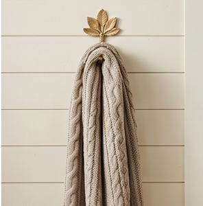 Vintage Metal Wall <b>Hook</b> With Leaf And Bee Design Gold Finish For Clothing Storage Home Decor And Stylish Wall Hanging Organizer - Product Image 4