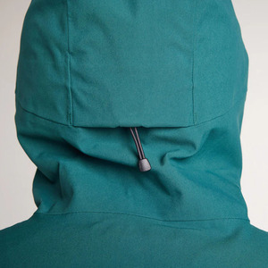 Chaqueta Impermeable con Capucha para Hombre, Color Verde Azulado, Cierre de Cremallera, Estilo Deportivo, Ropa de Invierno - Product Image 6
