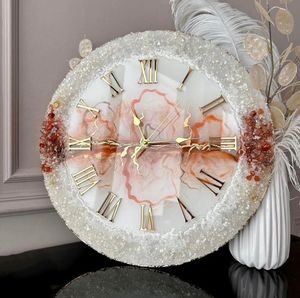 Modern Resin Silent Quartz Analog Wall <b>Clock</b> Roman Numerals Hanging for Living Room Home Decor-Decorative Art Quartz <b>Mechanism</b> - Product Image 2