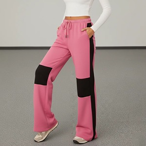 Pantalones Deportivos Personalizados para Mujer, con Forro Polar Interior, Cintura de Encaje, Corte Regular, Pierna Ancha y Recta - Product Image 3