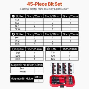 ชุดไขควงสำหรับใช้ในบ้านและเชิงพาณิชย์พร้อมกล่องเก็บ - Product Image 5