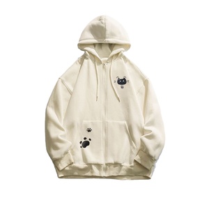 เสื้อฮู้ดมีซิปเข้ารูปสำหรับฤดูใบไม้ผลิฤดูใบไม้ร่วงเสื้อมีฮู้ดพิมพ์ลายแมวน่ารักแบบลำลองเสื้อผ้าแนวสตรีทเสื้อมีฮู้ดลำลองดีไซน์ยอดนิยมสำหรับผู้ชายและผู้หญิง - Product Image 2