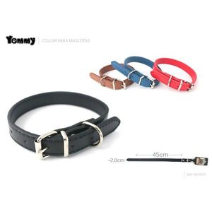Yommy <b>Pet</b> <b>Collar</b> 60cm Black Leather Style for Dogs - Product Image 4