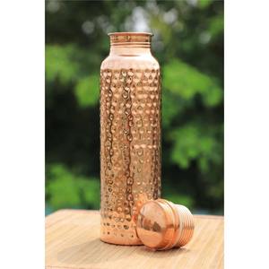 Bouteille d'eau en cuivre gravée sur mesure, anti-fuite, réutilisable, bouteille ayurvédique, cadeau, fitness, voyage, décoration de cuisine - Product Image 6