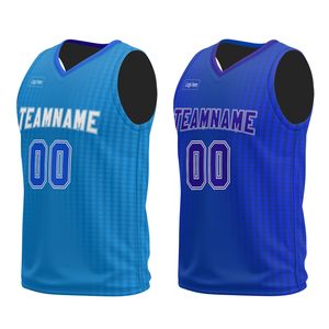 Custom Sublimated Basketball Uniform Teamname 00 V-Neck Sleeveless Moisture Wicking Mesh Jersey Shorts Set Unisex Adult - Product Image 4