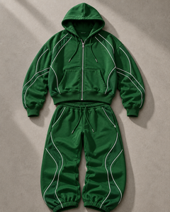 Custom Pullover Hoodie Sweatsuit <b>Matching</b> <b>Jogger</b> <b>Set</b> OEM ODM Clothing Factory - Product Image 3