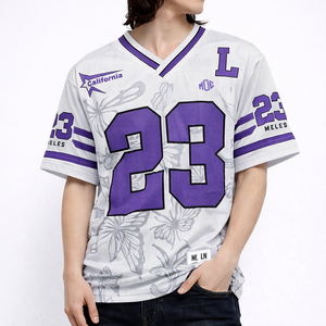 Camiseta Deportiva Unisex con Estampado de Mariposas, Estilo American Football, Malla Oversize, Ropa Urbana, Proveedor Mayorista OEM - Product Image 6