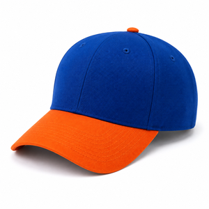 Gorra de Béisbol Personalizada de Dos Tonos, Gorra Deportiva de Sarga de Algodón, Gorra de Golf Estructurada de 6 Paneles con Cierre Trasero Ajustable, Venta al Por Mayor - Product Image 4