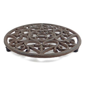 Socle en fonte vintage résistant à la chaleur, support de casserole décoratif, protection de table pour la cuisine, la salle à manger et la maison - Product Image 2