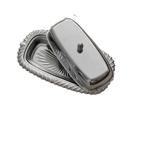 Platos y Vajilla Duraderos para Cocina y Comedor, Plato para Mantequilla de Acero Inoxidable, Plato para Servir Queso Contemporáneo, Venta al por Mayor - Product Image 1