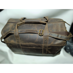 Bolsa de Viaje de Cuero Vacuno Hecha a Mano, Bolsa de Viaje para Pasar la Noche al Mejor Precio - Product Image 2