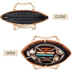 Organizer per Borsa da Donna con 14 Tasche e Cerniera, Inserto per Borsetta, Accessorio per Borsa a Mano - Product Image 3