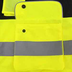 Gilet de sécurité pour ingénieurs, construction avec logo, bandes haute visibilité, gilet de signalisation réfléchissant pour hommes au Pakistan - Product Image 6