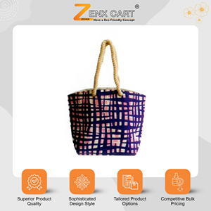Bolsas de Compras de Yute con Logotipo y Diseño Personalizados, Tamaño Personalizable, Origen India, Extra Grandes - Product Image 2