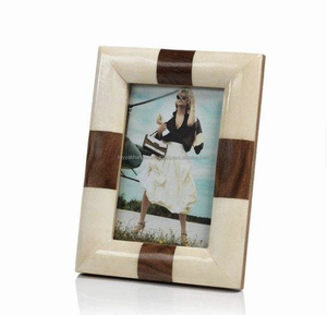 Marco DE FOTOS moderno personalizado incrustaciones de hueso y resina hechas a mano de la colección de marcos de fotos únicos - Product Image 3