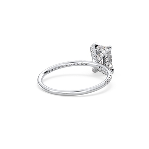 Bague de fiançailles REYES en argent sterling 925, couleur D, moissanite VVS, pour femme, scintillante, certifiée GRA, bijoux fins, best-seller - Product Image 4