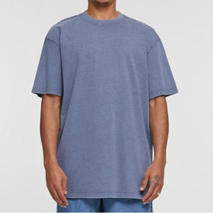 T-shirts décontractés amples et surdimensionnés pour hommes, 100 % coton, personnalisables avec logo, 240 grammes, col rond, pour la gym, le fitness et le sport, à manches courtes – Nouveauté très prisée - Product Image 5