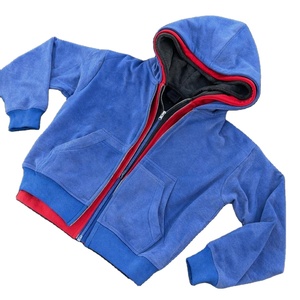 Vente en gros de sweats à capuche personnalisés, streetwear, coupe oversize, 100% coton, unis, vierges, zippés, courts, à triple couche - Product Image 1