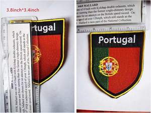 Patch brodé à coudre ou à thermocoller, drapeau du Portugal, applique de drapeaux nationaux - Product Image 2