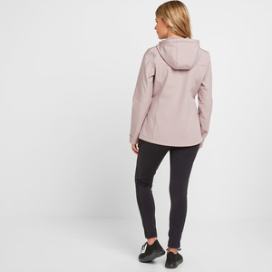 Chaqueta Softshell Rosa Personalizada para Mujer, Impermeable, con Capucha, Cierre Completo, Cortavientos para Actividades al Aire Libre, Forro Polar, Transpirable, OEM - Product Image 2