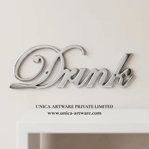 Modern Adjustable Eco-Friendly Stainless Steel <b>Wall</b> <b>Rack</b> <b>Hook</b> Letter Sign Handmade Word Art Plaque for Laundry Room Home Use - Product Image 5