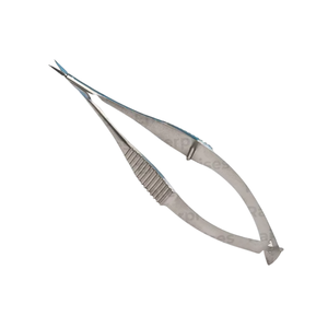Ciseaux corneaux Castroviejo, ciseaux microchirurgicaux ophtalmiques angulés, certifiés CE, classe I, usage hospitalier, acier inoxydable - Product Image 1