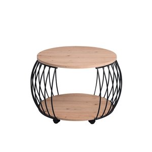 Elegant Minimalist Metal Coffee <b>Table</b> with Stylish Structure and High-Quality <b>Matte</b> Powder Coating for Modern Homes - Product Image 1