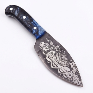 Cuchillo de Cocina de Acero con Alto Contenido de Carbono, Hoja Grabada con Láser, Mango de Resina, Venta Directa de Fábrica, Diseño Personalizado - Product Image 3