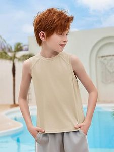 Custom Made Tank Top Kids <b>Vest</b> Singlets Toddler Summer Child Kids Tank Top Sleeveless Cotton Made Breathable - Product Image 3