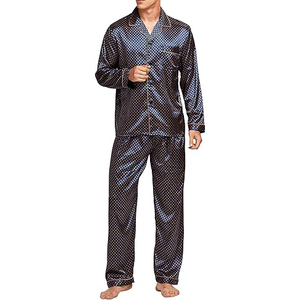 Classic Sleepwear <b>Men</b> Night Suit Short Sleeve Scoop Neck Shorts <b>Set</b> Drawstring Soft Breathable Lightweight Summer <b>Pajamas</b> Home - Product Image 3