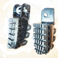 FIGHTER Nouveau Repose-pieds Arrière Universel en Acier de Haute Qualité pour Moto, Ensemble Repose-pieds Passager, Vente Chaude