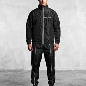 Best Quality Winter Streetwear Solid Casual Wear Piping Design Classic Fit Cotton Windbreaker Drawstring <b>Jacket</b> Hooded Fitted - Product Image 1
