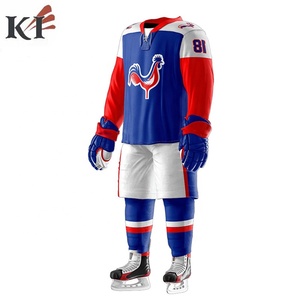 Uniforme de Hockey sobre Hielo Personalizado con Número y Nombre del Equipo, Transferencia Térmica, Ropa para Hombre, KEVEN IMPEX KI-IHU-7509 USA - Product Image 4