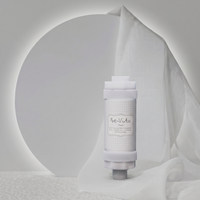 Filtre de douche manuel en plastique Bevita PURE de Corée, à fixer sur robinet, avec billes minérales antibactériennes, élimination du chlore et des impuretés, sans BPA