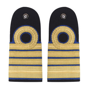 Épaulettes uniformes pour tunique, avec glissières en fil doré, paire, équipement personnel - Product Image 4