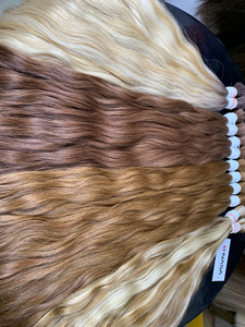 Extensions de cheveux vietnamiens en vrac de 100 grammes, naturelles, lisses, vierges, toutes longueurs, super double trame - Product Image 5