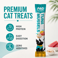 Nourriture humide pour chat en sachet, sans céréales, saine, saveur poulet et thon, friandises pour chat à lécher, collations riches en protéines pour chat