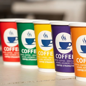 Vasos de Papel Reciclables Ecológicos de Marca Privada con Logotipo/Diseño Personalizado, Impresión por Grabado/Serigrafía, Asa con Cierre Magnético para - Product Image 1