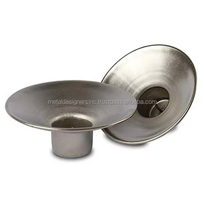 Bougeoir de sécurité (épingle centrale)-Nickel plaqué, goutte à goutte d'argent (lot de 2) Article de décoration pour la décoration intérieure Bureau Table Centerpie - Product Image 1