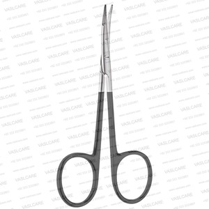 Ciseaux à lame courbée dentelée Supercut de 11,5 cm, ciseaux de chirurgie faciale à double biseau pour une dissection précise des tissus par Vaslcare - Product Image 5