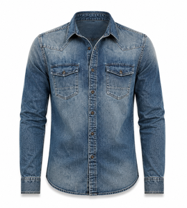 Camisa Casual de Hombre Premium 100% Algodón Twill con Botones Cubiertos, Tejido Transpirable, Mangas Largas, Lista para el Verano - Product Image 5